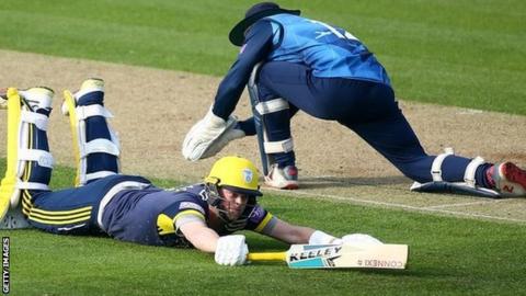 Kent old boy Sam Northeast had few alarms on his old ground at Canterbury