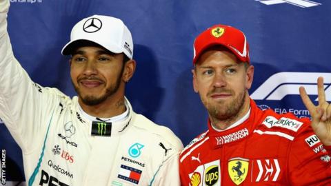 Lewis Hamilton and Sebastian Vettel