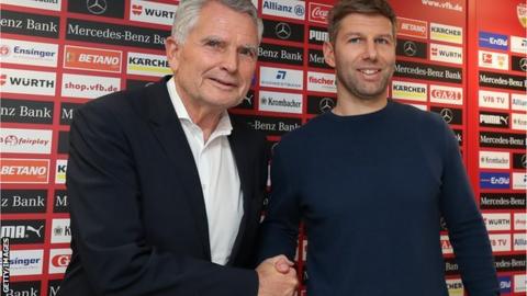 President Wolfgang Dietrich and Thomas Hitzlsperger