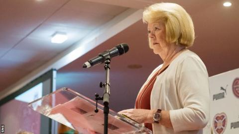 Hearts owner Ann Budge