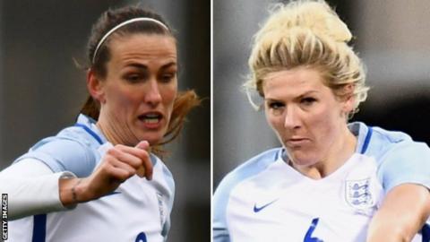 Jill Scott (right) and Millie Bright