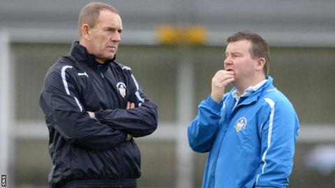 Kenny Shiels and Andy Bryan