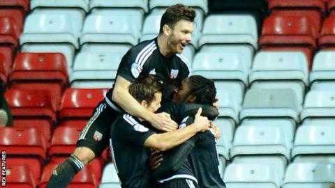 Brentford celebrate