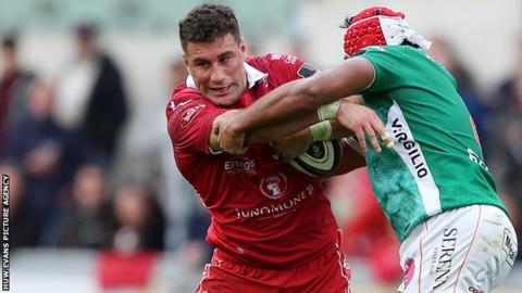 Scarlets centre Kieron Fonotia has been banned for three weeks