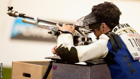 GB shooter James Bevis at London 2012