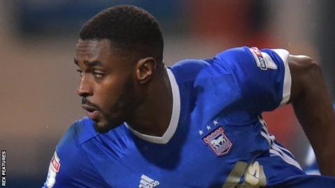Mustapha Carayol in action for Ipswich.