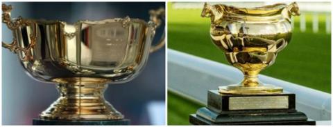 Pictures of the current Gold Cup and the original version