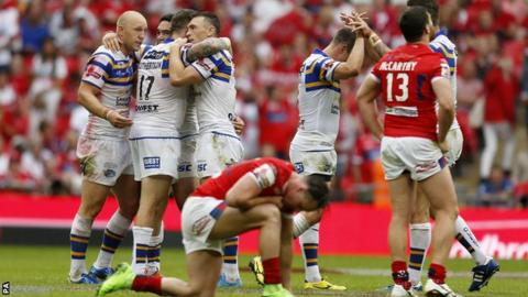 Leeds Rhinos celebrate