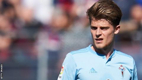 mathias jensen celta vigo joins midfielder brentford championship side hamstring injuries among problem limited season last