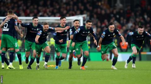 Shamrock Rovers celebrate