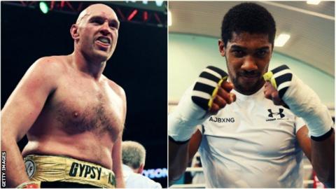 Tyson Fury and Anthony Joshua