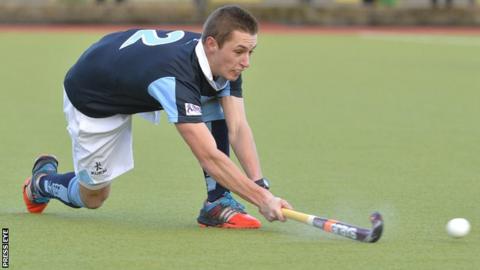 James Lorimer scored twice from penalty corners for Lisnagarvey