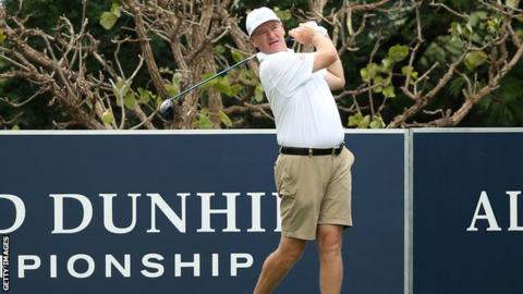 Ernie Els during the pro-am for the Alfred Dunhill Championship