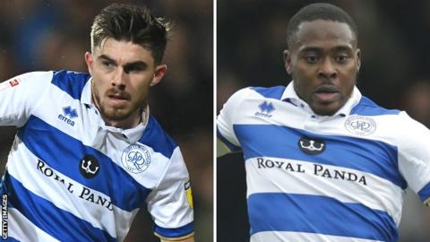 Ryan Manning and Bright Osayi-Samuel in action for QPR