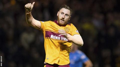 Motherwell striker Louis Moult