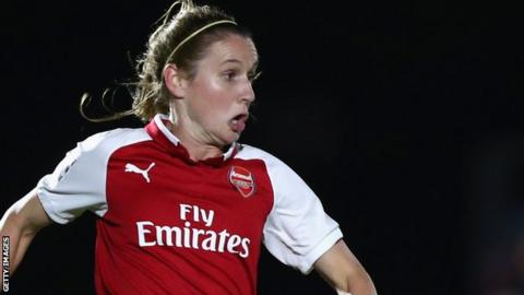 Heather O'Reilly in action for Arsenal Women