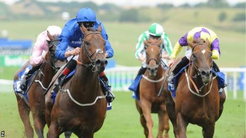 Harry Angel wins the July Cup at Newmarket