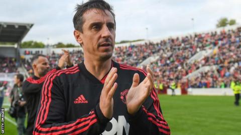 Gary Neville retired as a Manchester United player in 2011