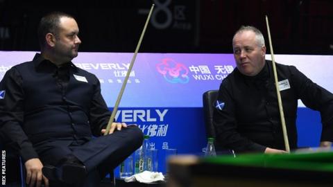Scotland's Stephen Maguire and John Higgins