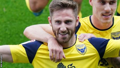 Oxford United striker James Henry