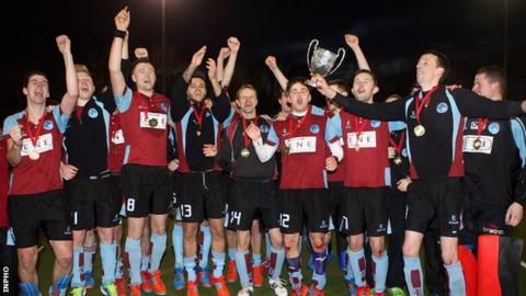 Kilkeel celebrated the club's first ever Kirk Cup triumph