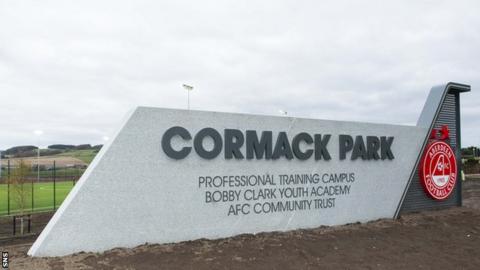 Aberdeen were permitted to begin full contact training at their Cormack Park base on Monday