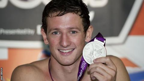 Michael Jamieson and his Olympic silver medal