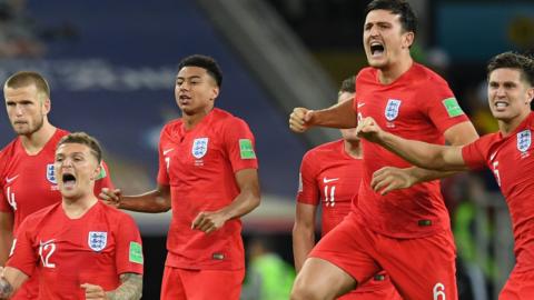 England celebrate