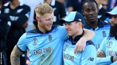 Ben Stokes and Eoin Morgan