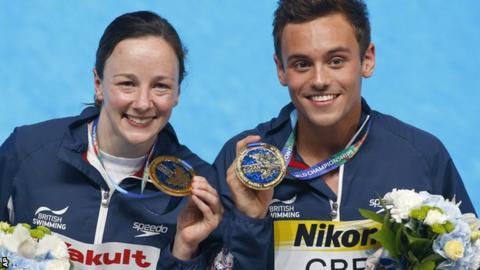 Rebecca Gallantree and Tom Daley