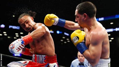 Keith Thurman (left) and Danny Garcia