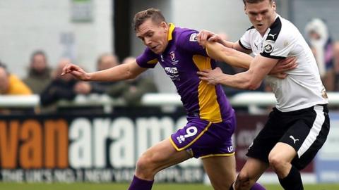 Cheltenham striker Danny Wright