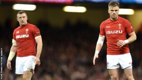 Gareth Anscombe (right) with Hadleigh Parkes