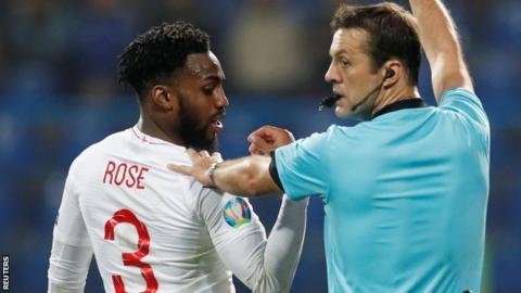 Danny Rose was subjected to racist abuse while playing for England against Montenegro last month