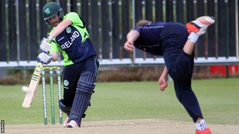 Andrew Balbirnie in action for Ireland against Scotland in 2015