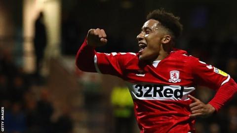 Middlesbrough's Marcus Tavernier scored his first goal of the season in the win against Preston North End