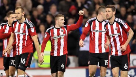 Sheffield United celebrate