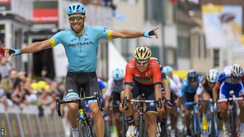 Omar Fraile wins the opening stage of the Tour of Romandie