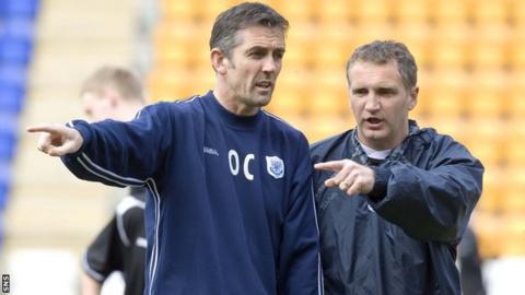 Owen Coyle and Sandy Stewart