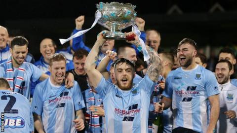 Ballymena are aiming to retain the League Cup they won in February by beating Carrick Rangers at Seaview