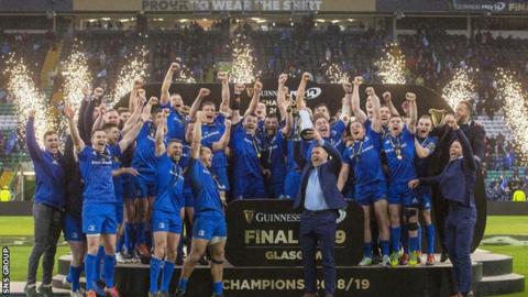 Defending champions Leinster were unbeaten when the season was halted