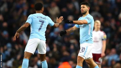 Raheem Sterling and Sergio Aguero