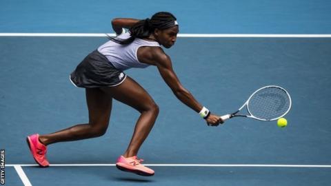 Coco Gauff backhand at Australian Open