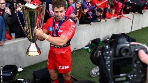 Leigh Halfpenny helped Toulon win the 2015 European Champions Cup by beating Clermont 24-18