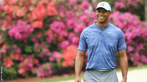 Woods tees off at 16:04 BST on Thursday