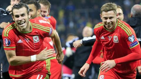 Gareth Bale and Simon Church