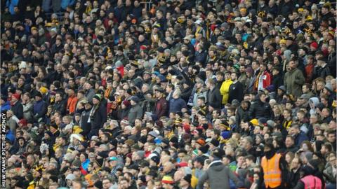 Newport fans at Wembley