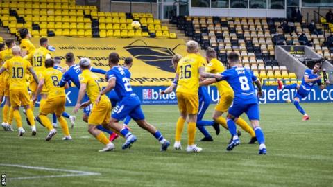 Borna Barisic has a shot from a free-kick