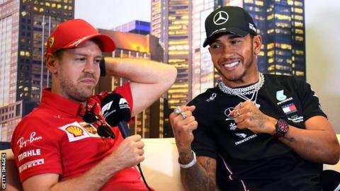 Lewis Hamilton and Sebastian Vettel