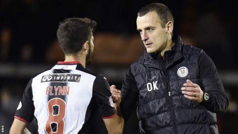 St Mirren's Ryan Flynn and Oran Kearney celebrate